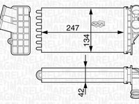 Radiator habitaclu bord AUDI A4 8EC B7 MAGNETI MARELLI 350218318000