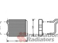 Radiator habitaclu bord AUDI A8 4D2 4D8 VAN WEZEL 03006183