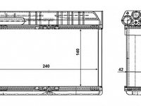 Radiator habitaclu bord BMW 3 cupe E36 NRF 54235