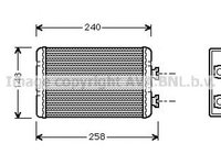 Radiator habitaclu bord BMW 3 cupe E46 AVA BW6210