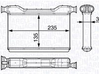 Radiator habitaclu bord BMW Z3 E36 MAGNETI MARELLI 350218354000