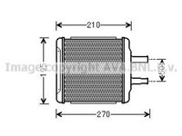 Radiator habitaclu bord CHEVROLET LACETTI J200 AVA DW6088