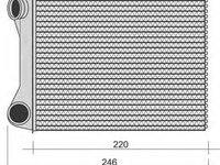 Radiator habitaclu bord CITROEN C5 III RD MAGNETI MARELLI 350218268000