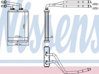 Radiator habitaclu bord CITROEN C8 EA EB NISSENS 73990