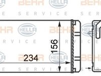 Radiator habitaclu bord CITROEN ZX Break N2 HELLA 8FH 351 024-301