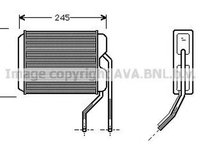 Radiator habitaclu bord DAEWOO CIELO limuzina KLETN AVA DW6026