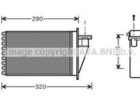 Radiator habitaclu bord FIAT MULTIPLA 186 AVA FT6266