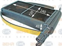 Radiator habitaclu bord FORD ESCORT VII Cabriolet ALL HELLA 8FH 351 313-131