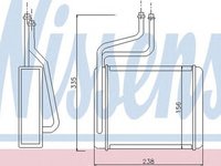 Radiator habitaclu bord FORD MONDEO III combi BWY NISSENS 71744