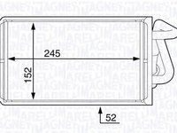 Radiator habitaclu bord HONDA ACCORD V CE CF MAGNETI MARELLI 350218360000