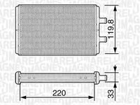 Radiator habitaclu bord IVECO DAILY IV caroserie inchisa combi MAGNETI MARELLI 350218226000