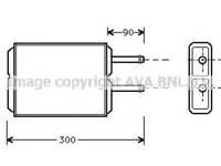 Radiator habitaclu bord MAZDA MX-6 GE AVA MZ6124