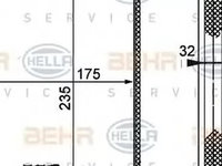 Radiator habitaclu bord MERCEDES-BENZ C-CLASS W203 HELLA 8FH 351 311-181 PieseDeTop