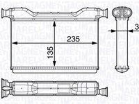 Radiator habitaclu bord MERCEDES-BENZ C-CLASS combi S202 MAGNETI MARELLI 350218354000