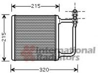 Radiator habitaclu bord MERCEDES-BENZ E-CLASS W211 VAN WEZEL 30006451