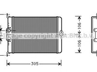 Radiator habitaclu bord MERCEDES-BENZ S-CLASS W140 AVA MS6239