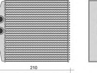 Radiator habitaclu bord MERCEDES-BENZ SPRINTER 4-t caroserie 904 MAGNETI MARELLI 350218271000