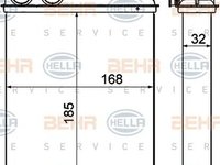 Radiator habitaclu bord MINI MINI PACEMAN R61 HELLA 8FH 351 000-551