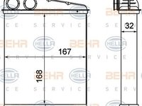 Radiator habitaclu bord NISSAN MICRA C+C K12 HELLA 8FH 351 000-641