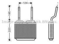 Radiator habitaclu bord OPEL ASTRA F 56 57 AVA OL6132