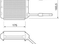 Radiator habitaclu bord OPEL ASTRA F 56 57 MAGNETI MARELLI 350218217000