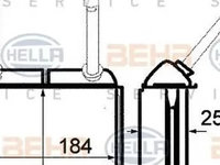 Radiator habitaclu bord OPEL ASTRA F CLASSIC combi HELLA 8FH 351 313-031 PieseDeTop