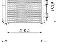 Radiator habitaclu bord OPEL ASTRA F CLASSIC hatchback MAGNETI MARELLI 350218216000