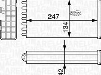 Radiator habitaclu bord OPEL ASTRA H L48 MAGNETI MARELLI 350218318000 PieseDeTop