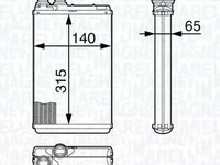 Radiator habitaclu bord OPEL CORSA D MAGNETI MARELLI 350218339000 PieseDeTop