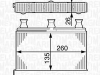 Radiator habitaclu bord OPEL FRONTERA B 6B MAGNETI MARELLI 350218281000 PieseDeTop