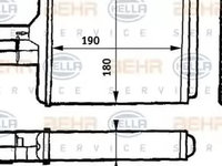 Radiator habitaclu bord OPEL VECTRA B 36 HELLA 8FH351313141 PieseDeTop