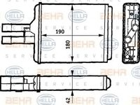 Radiator habitaclu bord OPEL VECTRA B hatchback 38 HELLA 8FH351313141