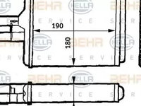 Radiator habitaclu bord OPEL VECTRA B hatchback 38 HELLA 8FH 351 313-141 PieseDeTop