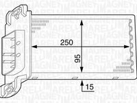 Radiator habitaclu bord PEUGEOT 307 SW 3H MAGNETI MARELLI 350218317000