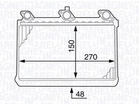 Radiator habitaclu bord PEUGEOT 406 8B MAGNETI MARELLI 350218348000