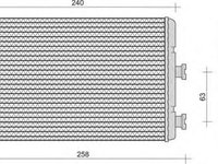 Radiator habitaclu bord PEUGEOT 406 cupe 8C MAGNETI MARELLI 350218251000