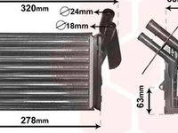 Radiator habitaclu bord RENAULT CLIO I B C57 5 357 VAN WEZEL 43006048 PieseDeTop