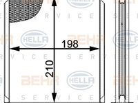 Radiator habitaclu bord RENAULT LAGUNA II BG0 1 HELLA 8FH 351 001-631