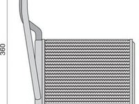 Radiator habitaclu bord SAAB 9-3 YS3F MAGNETI MARELLI 350218257000