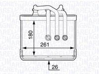 Radiator habitaclu bord SEAT Mii KF1 MAGNETI MARELLI 350218334000