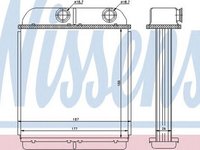 Radiator habitaclu bord VOLVO V40 combi VW NISSENS 73644