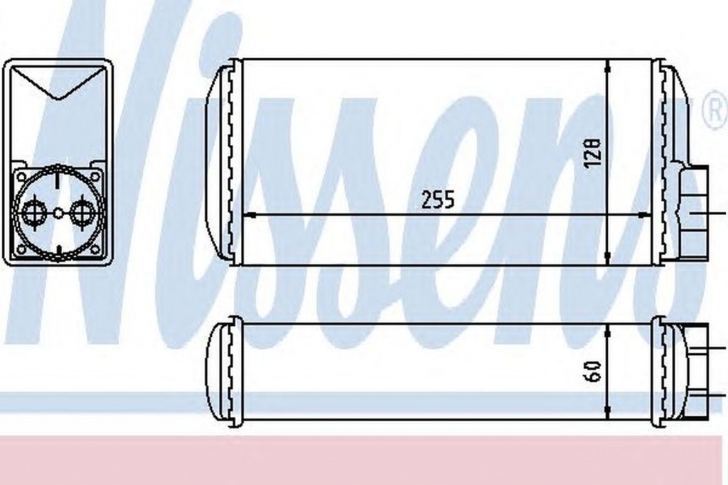 Radiator habitaclu bord VW CADDY II pick-up 9U7 NISSENS 73650