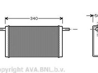 Radiator habitaclu bord VW LT 28-35 I caroserie 281-363 AVA VW6068