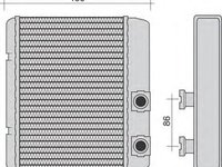 Radiator habitaclu bord VW TRANSPORTER IV caroserie 70XA MAGNETI MARELLI 350218252000