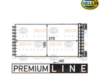 Radiator habitaclu Daf 8FH 351 029 081 ( LICHIDARE DE STOC)