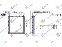 Radiator Incalzire 1.0 T-Gdi-1.2-1.4 Cvvt Benzina-1.1-1.4 Crdi Diesel (154x192x26) pentru Hyundai I20 (H/B) 14-18