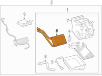 Radiator incalzire (BR) (145x198x26) cu tevi TOYOTA YARIS 05-11 / TOYOTA URBAN CRUISER 09-14 cod 8710752060