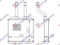 RADIATOR INCALZIRE HABITACLU (B) +/-ΑC (160x190) - OPEL TIGRA 95-04, OPEL, OPEL TIGRA 95-04, 048406500