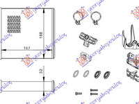 RADIATOR INCALZIRE HABITACLU (B) +/-ΑC (167x168) (COMPLET CU/KIT) - OPEL CORSA C 00-06, OPEL, OPEL CORSA C 00-06, 034206500