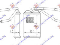 RADIATOR INCALZIRE HABITACLU (B) +/-ΑC (205x140) - DAEWOO ESPERO 96-, DAEWOO - CHEVROLET, DAEWOO ESPERO 96-, 011406500